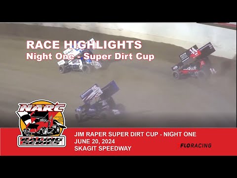 RACE HIGHLIGHTS:  NARC 410 SPRINT CARS @ SKAGIT SPEEDWAY - June 20, 2024 - dirt track racing video image