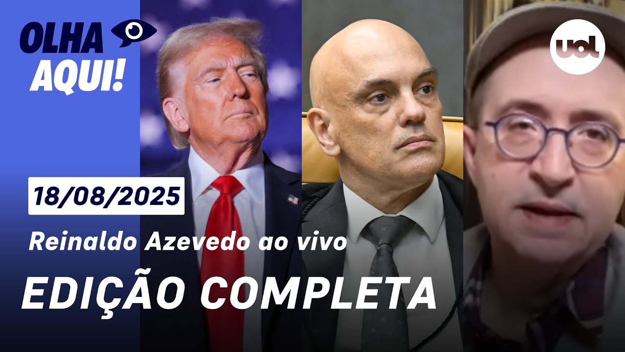 Reinaldo ao vivo Moraes no Washington Post filhos de Bolsonaro x Tarcísio Trump com Zelensky e+