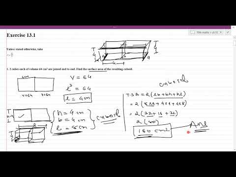 class 10 | maths | ch.13 | lect 2 | part 1 | surface area and volume