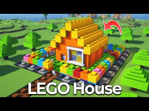 ⛏️ Minecraft Tutorial :: How to build a LEGO house 🏠 [마인크래프트 레고로 만든 집짓기 건축강좌]