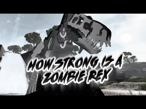 How strong is zombie rex in Jurassic Blocky roblox 