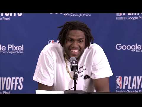Kevon Looney Post Game Interview | Apr 30 | Warriors vs Kings Game 7 video clip