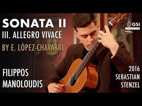 Filippos Manoloudis performs "Sonata II: Allegro Vivace" by E. López-Chavarri on a 2016 S. Stenzel