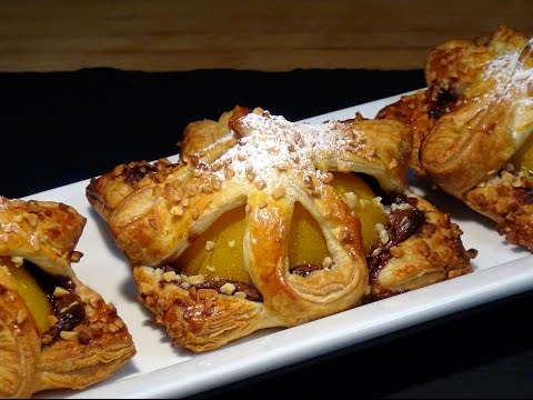 Receta Hojaldre relleno de Nutella y melocotón - Recetas de cocina, paso a paso, tutorial - UC5ONfXPjWgqElh0NZaRJ1tg