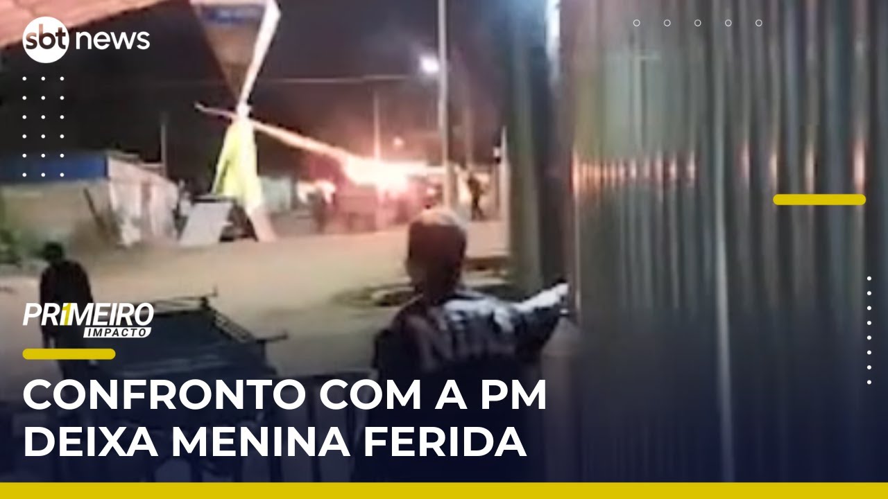 Menina de 11 anos é ferida durante confronto entre PMs e moradores no DF | PrimeiroImpacto