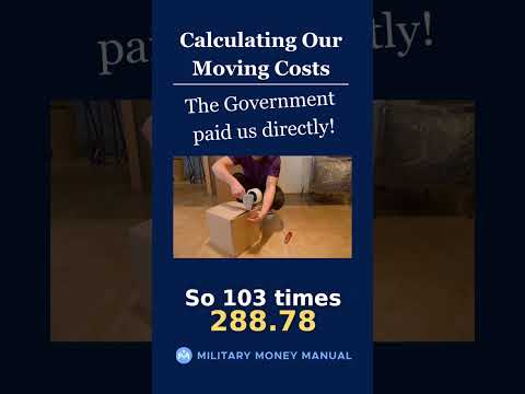 Military Money Manual | Calculating Our Moving Costs: Government Paid Us!