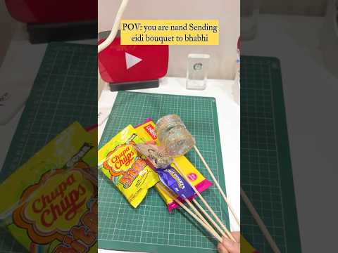 Kashmiri churiyo wali eidi for bhabi | DIY bangles and jewellery bouquet #diygift #shortsfeed