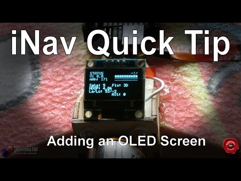 RC Quick Tips: Adding an OLED screen to iNav - UCp1vASX-fg959vRc1xowqpw