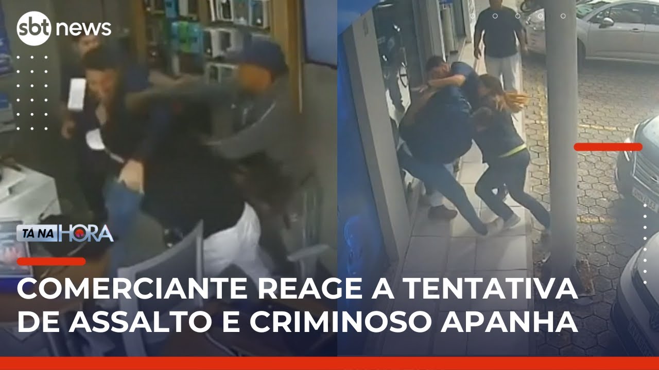 Comerciante reage a assalto e imobiliza suspeito com ajuda de populares em Palhoça SC | TanaHora