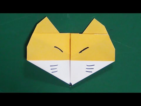 折り紙「きつね」折り方　How to fold origami 