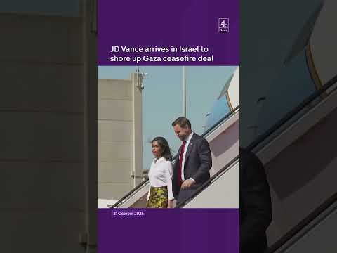 JD Vance arrives in Israel to shore up Gaza ceasefire deal