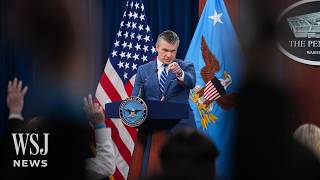 Thumbnail for the video "Hegseth Declares ‘Victory,’ But Says U.S. Forces ‘Not Going Anywhere’ | WSJ News" from WSJ News