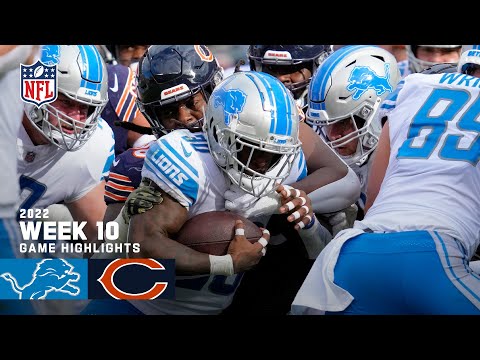 Detroit Lions vs. Chicago Bears | 2022 Week 10 Game Highlights video clip