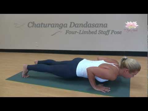 Four-Limbed Staff Pose (Chaturanga Dandasana) How to do