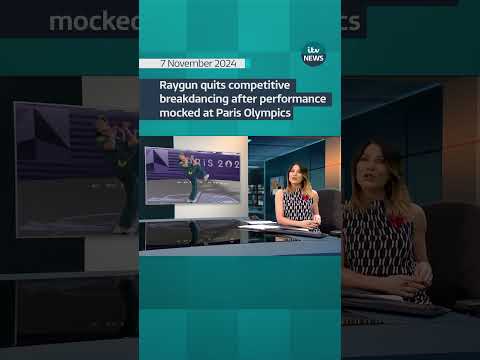 Raygun quits competitive breakdancing after performance mocked at Paris Olympics #itvnews #shorts