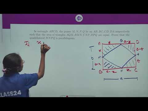 Iranian Geometry Olympiad Problem | Prove MNPQ is a Parallelogram | OlympiadbyClass24