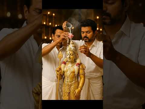 🙏Thalapathyvijay and Mkstalin Tiruchendur murugan Dharisanam #god #murugansongs #sasti #murugan