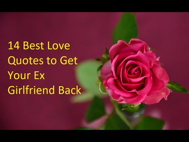 Quotes to Get Back Your Ex-Girlfriend