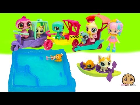 Littlest Pet Shop Show Shopkins Shoppies Their LPS City Rides + Water Canoe Boat - Full Set of 4 - UCelMeixAOTs2OQAAi9wU8-g