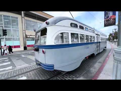 San Francisco trolley 1070 headed to Fisherman's Warf