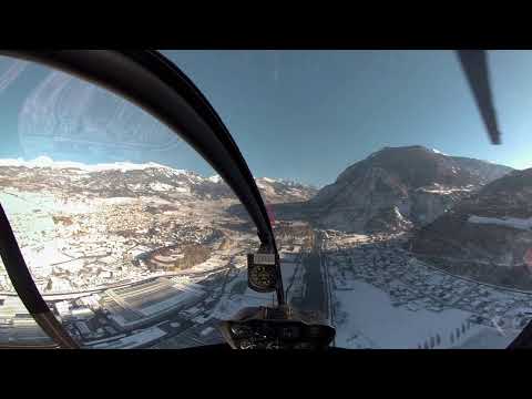 Solo Training - R22 Helicopter - Sion, Switzerland [5.2k GoPro Fusion] - UCZmIbls0bS0nfIb02Tj2khA