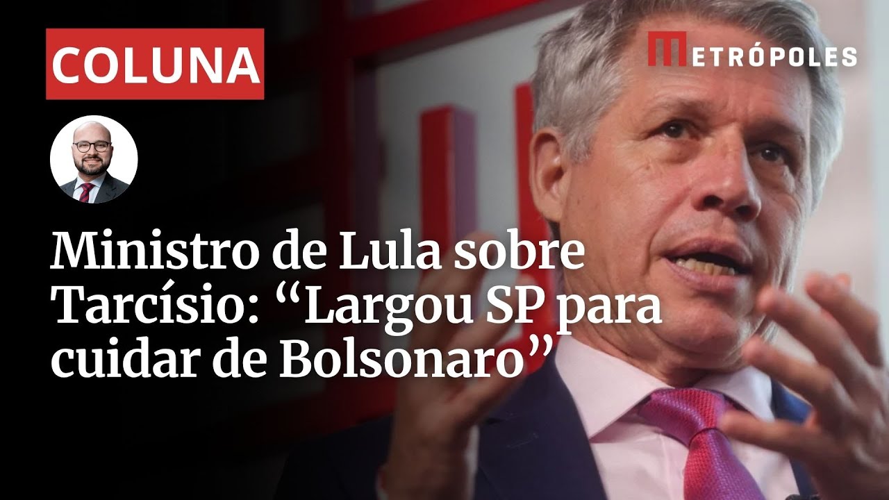 Tarcísio abandonou São Paulo e cuida de Bolsonaro diz Paulo Teixeira
