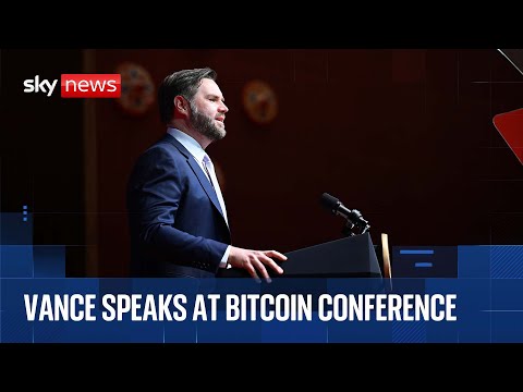 JD Vance delivers keynote address at Bitcoin conference in Las Vegas