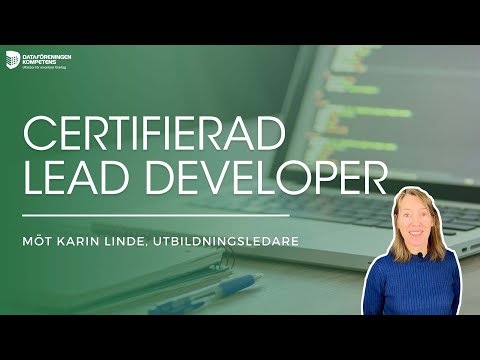 Att gå från Utvecklare till Lead Developer med Karin Linde, utbildningsledare