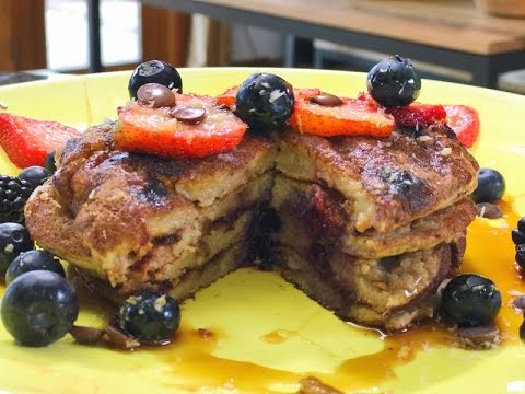 VEGAN PANCAKES! Healthy, Delicious, & Only 5 Ingredients! - UCZMX5mnCXg8xfULwZBGedjA