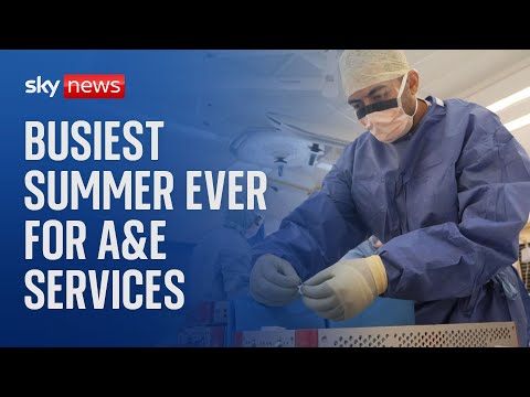 A&E departments experience busiest ever summer, new data reveals