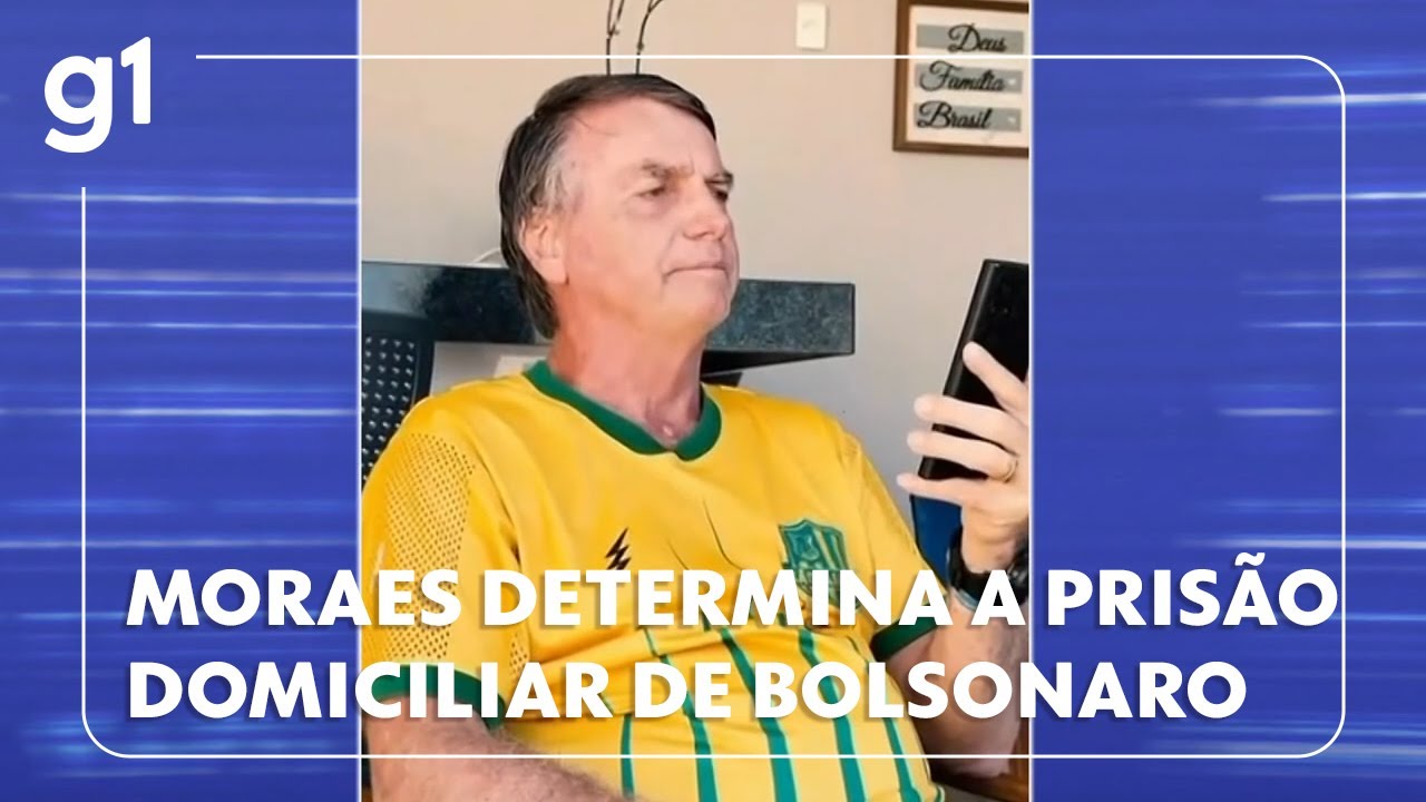 Alexandre de Moraes determina a prisão domiciliar de Jair Bolsonaro
