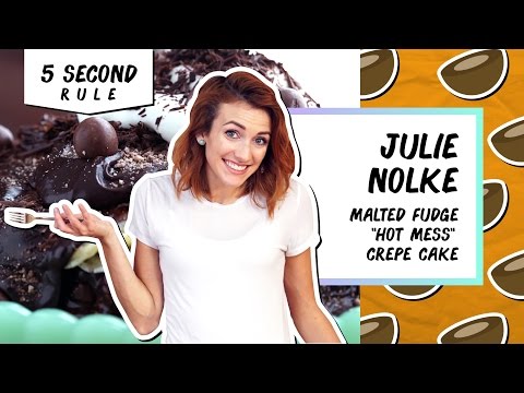 Malted Fudge "Hot Mess" Crepe Cake | 5 Second Rule with Julie