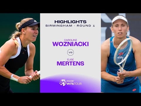 Caroline Wozniacki vs. Elise Mertens | 2024 Birmingham Round 1 | WTA Match Highlights