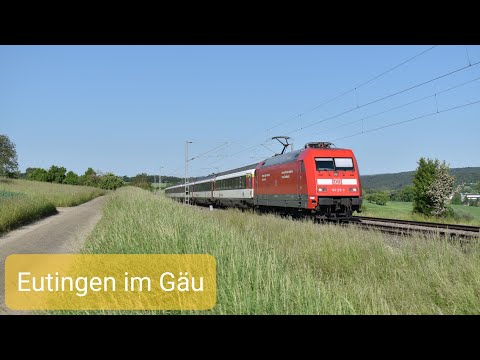 4K | Treinen in Eutingen im Gäu - Compilatie - 31 mei 2023
