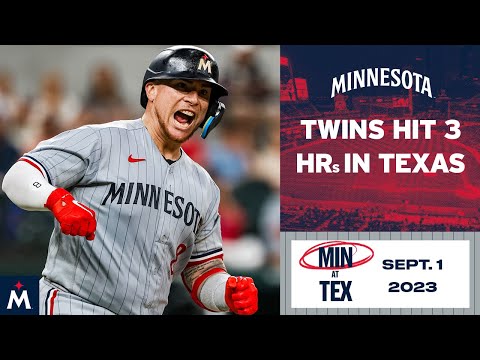Twins vs. Rangers Game Highlights (9/1/23) | MLB Highlights video clip