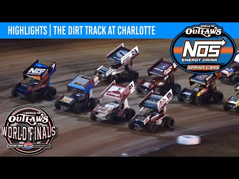 World of Outlaws NOS Energy Drink Sprint Cars | Dirt Track at Charlotte | Nov. 3, 2023 | HIGHLIGHTS - dirt track racing video image