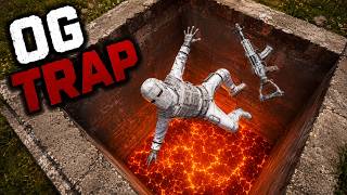 YouTube thumbnail for PrinceVidz's video titled 'This OG TRAP BASE Devours Players in Rust!!'