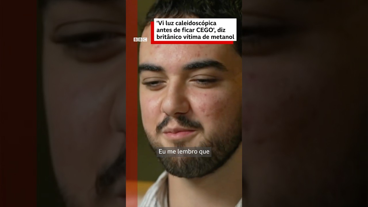 ⚠️🥃 O jovem que ficou cego por intoxicação por metanol Tive a sorte de sobreviver