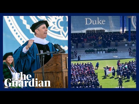 Duke students walk out of Jerry Seinfeld graduation speech in Gaza protest