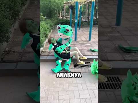 wajah wanita ini tiba tiba jadi hijau ‼️#shorts