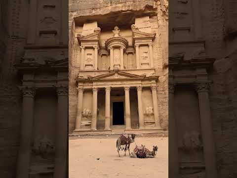 The Nabataeans carved Petra’s Treasury from sandstone two thousand years ago.