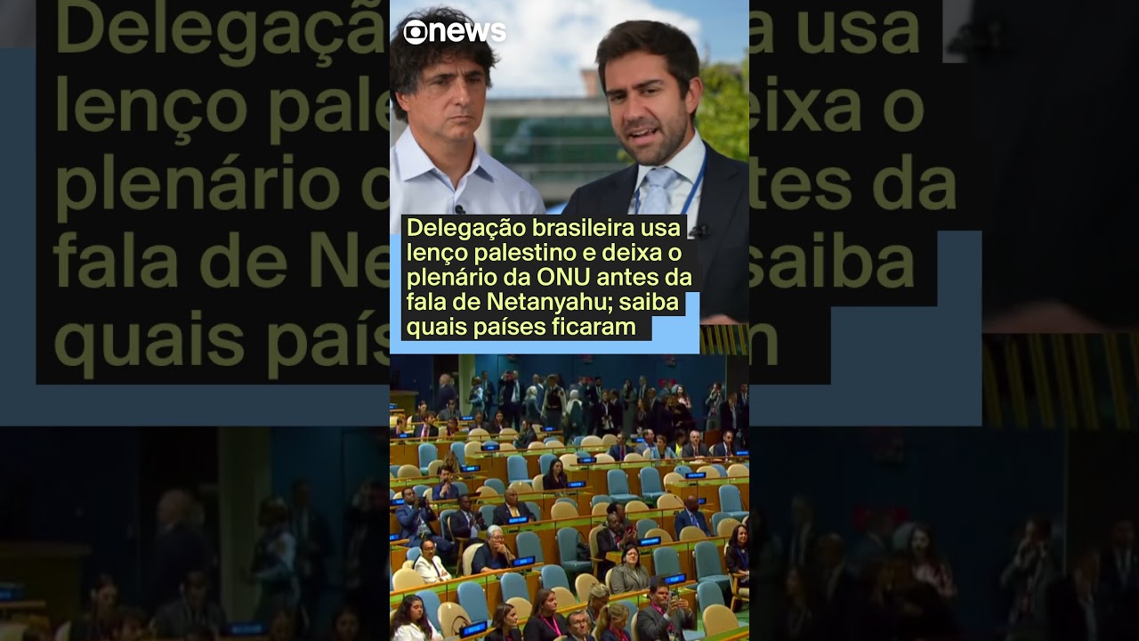Delegação brasileira deixa ONU antes da fala de Netanyahu