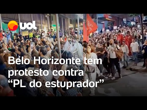 Projeto que iguala aborto a homicídio: Manifestação contra PL 1904 acontece em BH; veja vídeos