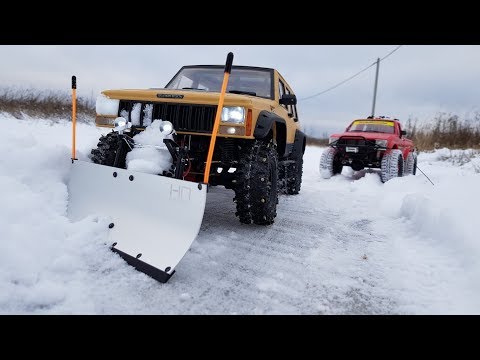 ОЧИСТКА ДОРОГИ ОТ СНЕГА ... Радиоуправляемый снегоуборщик ... RC snow plow - UCX2-frpuBe3e99K7lDQxT7Q