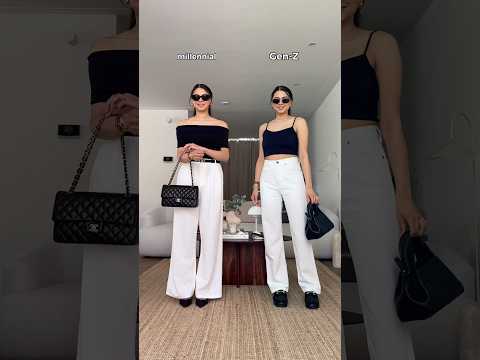 Millennial (1972-1995) or Gen-Z (1996-2012) outfit? 🤭 | Which outfit wins? 🤎 | #style