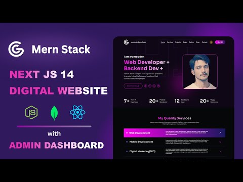 Next.js 14 Digital Website with Admin Dashboard 2024 | NEXT.JS 14 MERN STACK With MongoDB, Next Auth