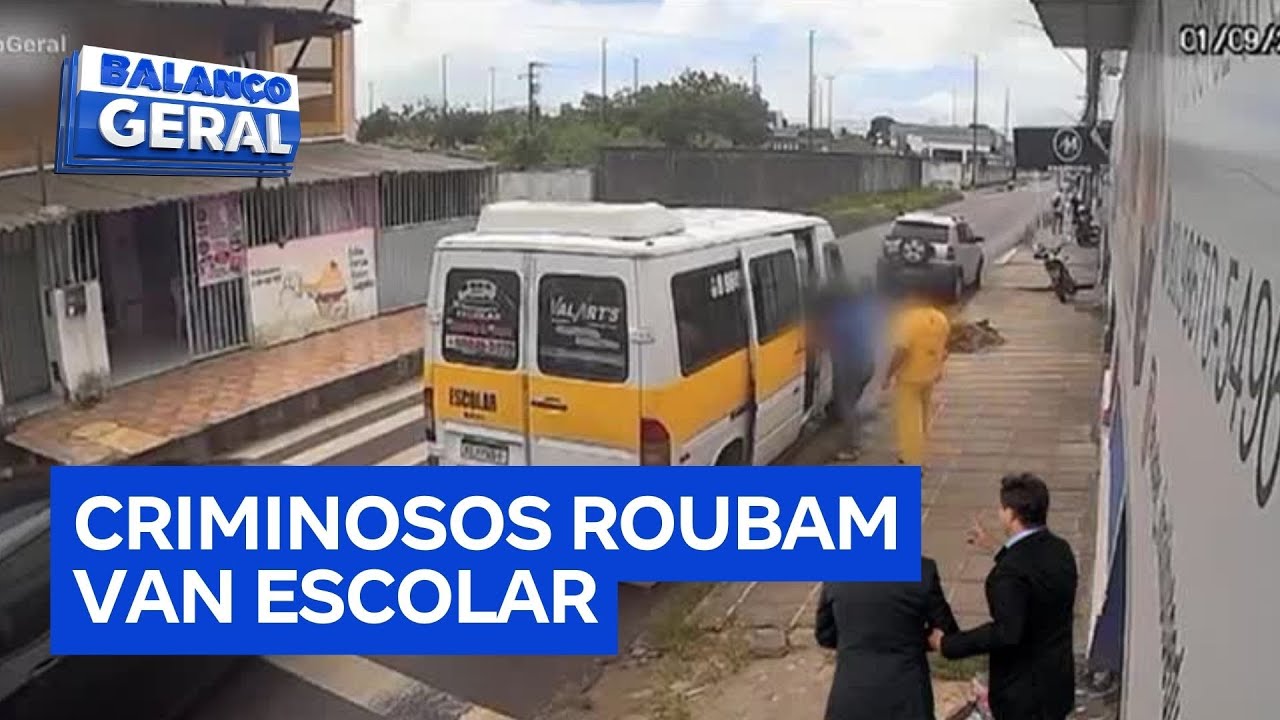 Dentro da Notícia Criminosos roubam van escolar em João Pessoa PB