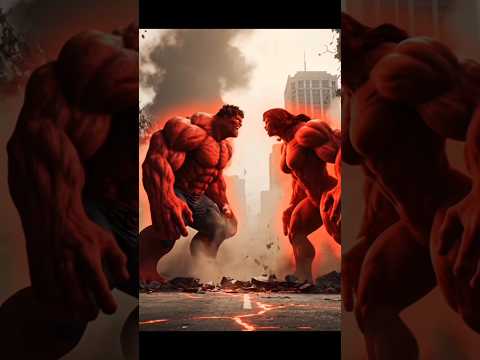 “Red Hulk vs Red She-Hulk | The Iron Showdown 💥”#hulkvshulk#trending #epicbattle