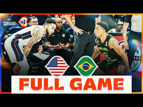 USA v Brazil | Basketball Full Game - #FIBAWC 2023 Qualifiers