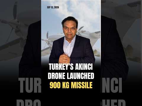 Turkey’s Akinci Drone Just Launched 900 kg Missile #iran #iranisraelwar #iranwar #missiles #turkey
